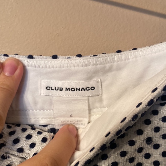 Scalloped Club Monaco Shorts - Picture 3 of 6